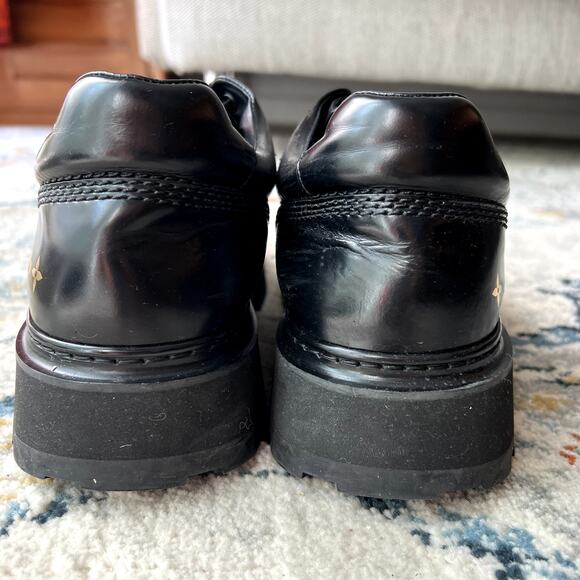 Louis Vuitton Men's Monogram Derby Shoes In Black size 9 LV 10 US 43 EU CL - Picture 3 of 8